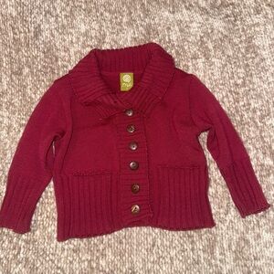 Nui burgundy button jacket
